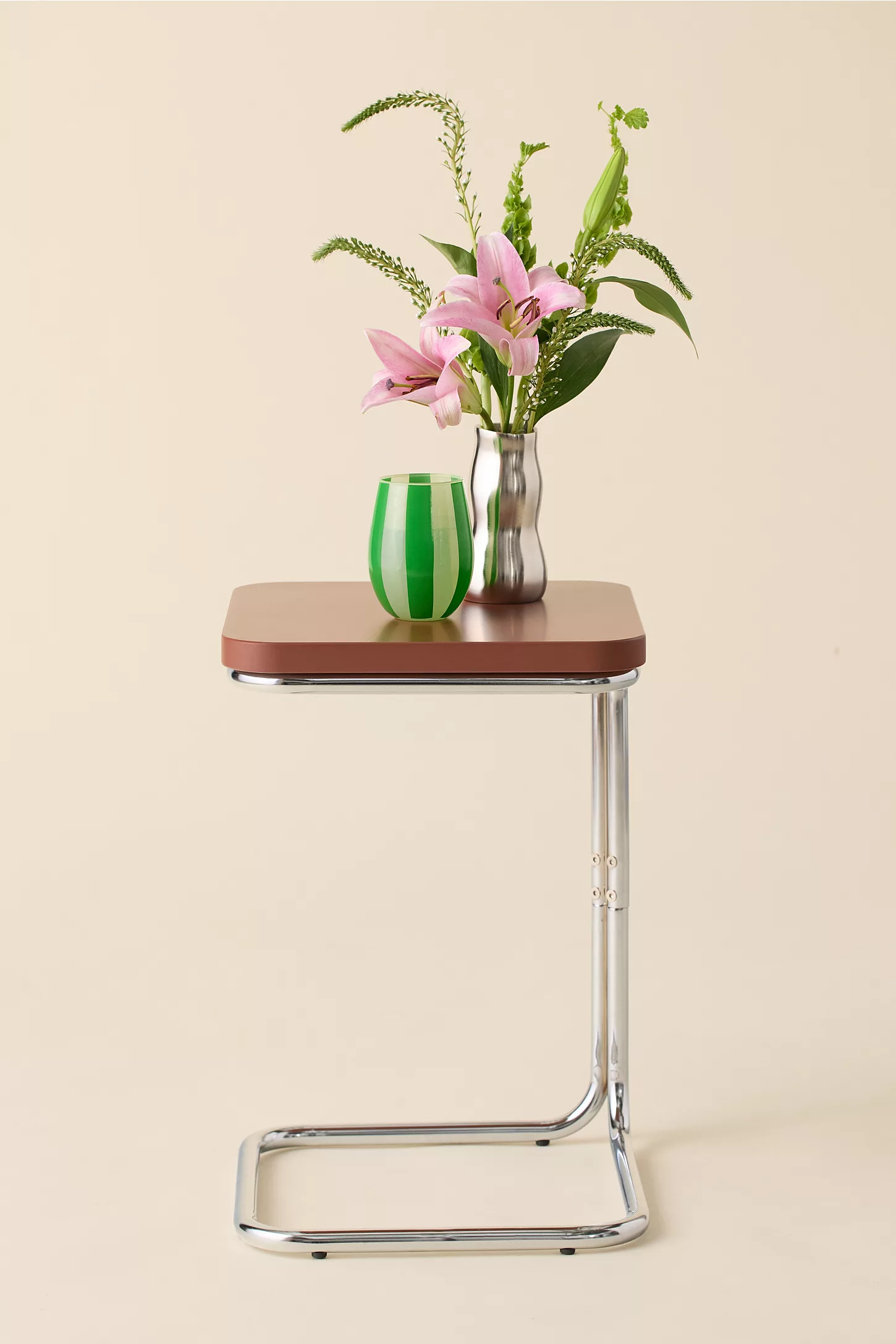 Boden Chrome C-Side Table — image 1