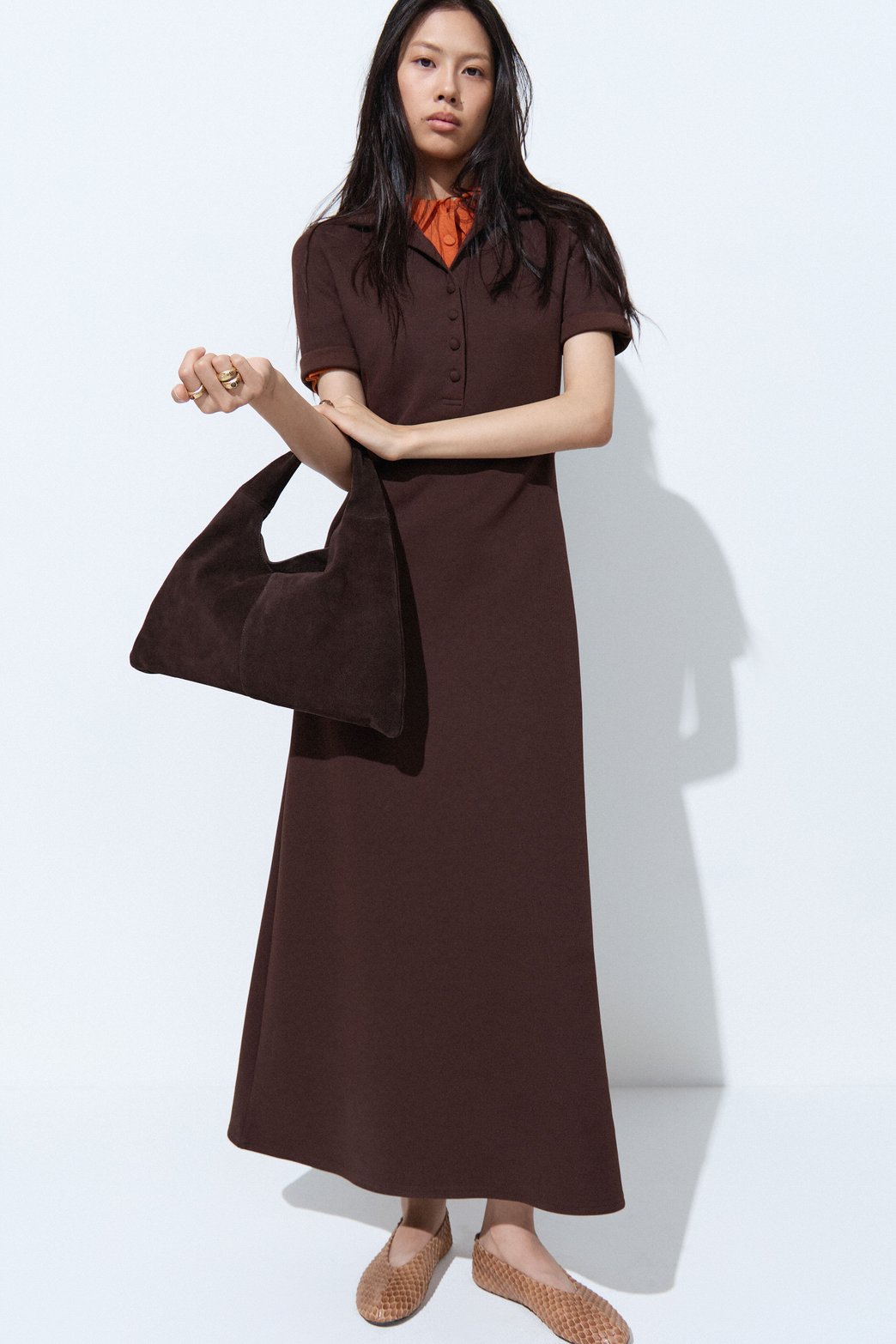 Calf suede shopper bag — image 1