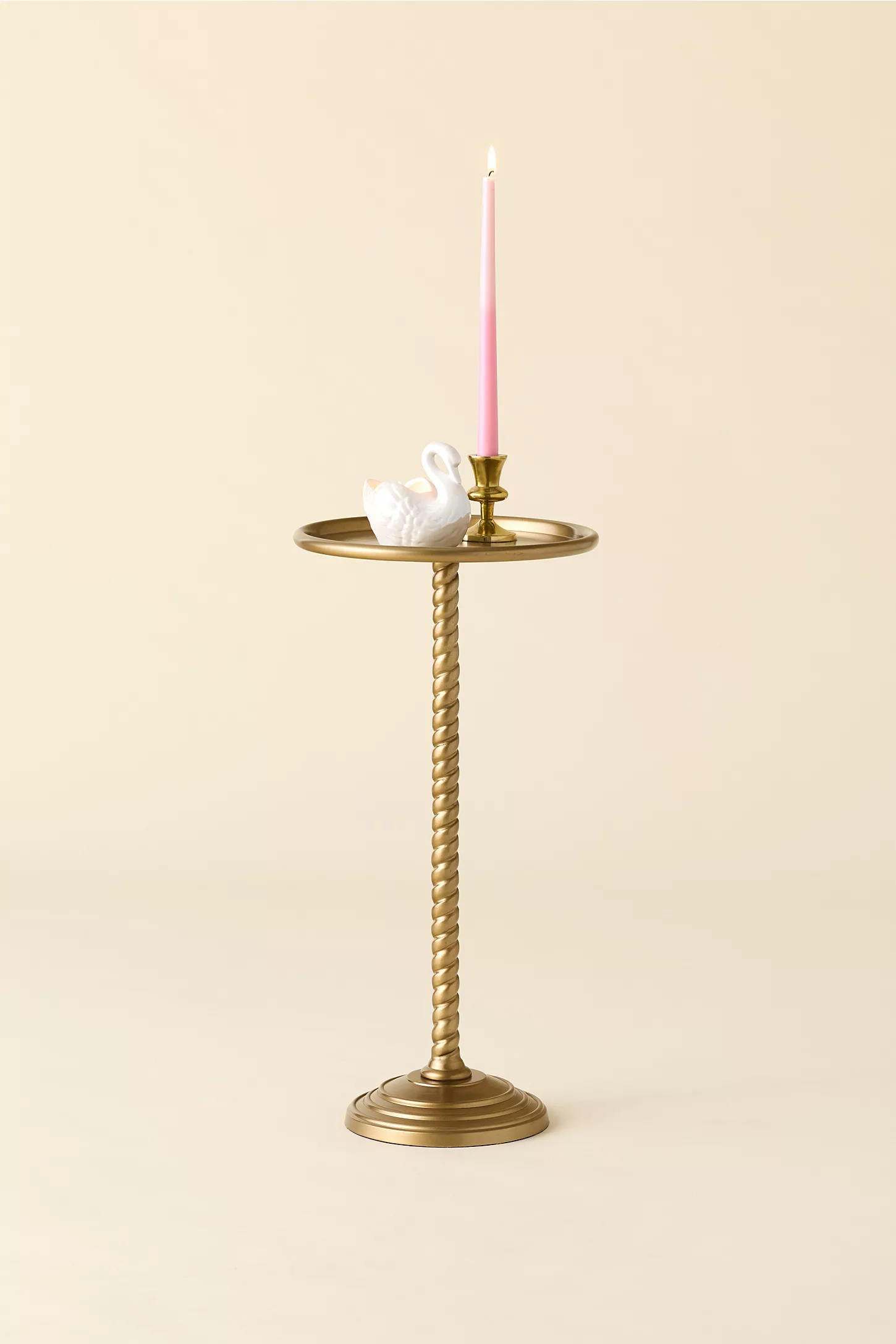 Elly Vintage Femme Metal Side Table — image 1