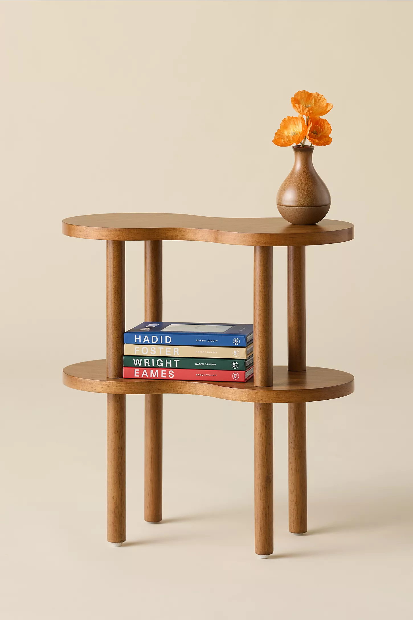 Ezra Wavy Wood Side Table — image 1