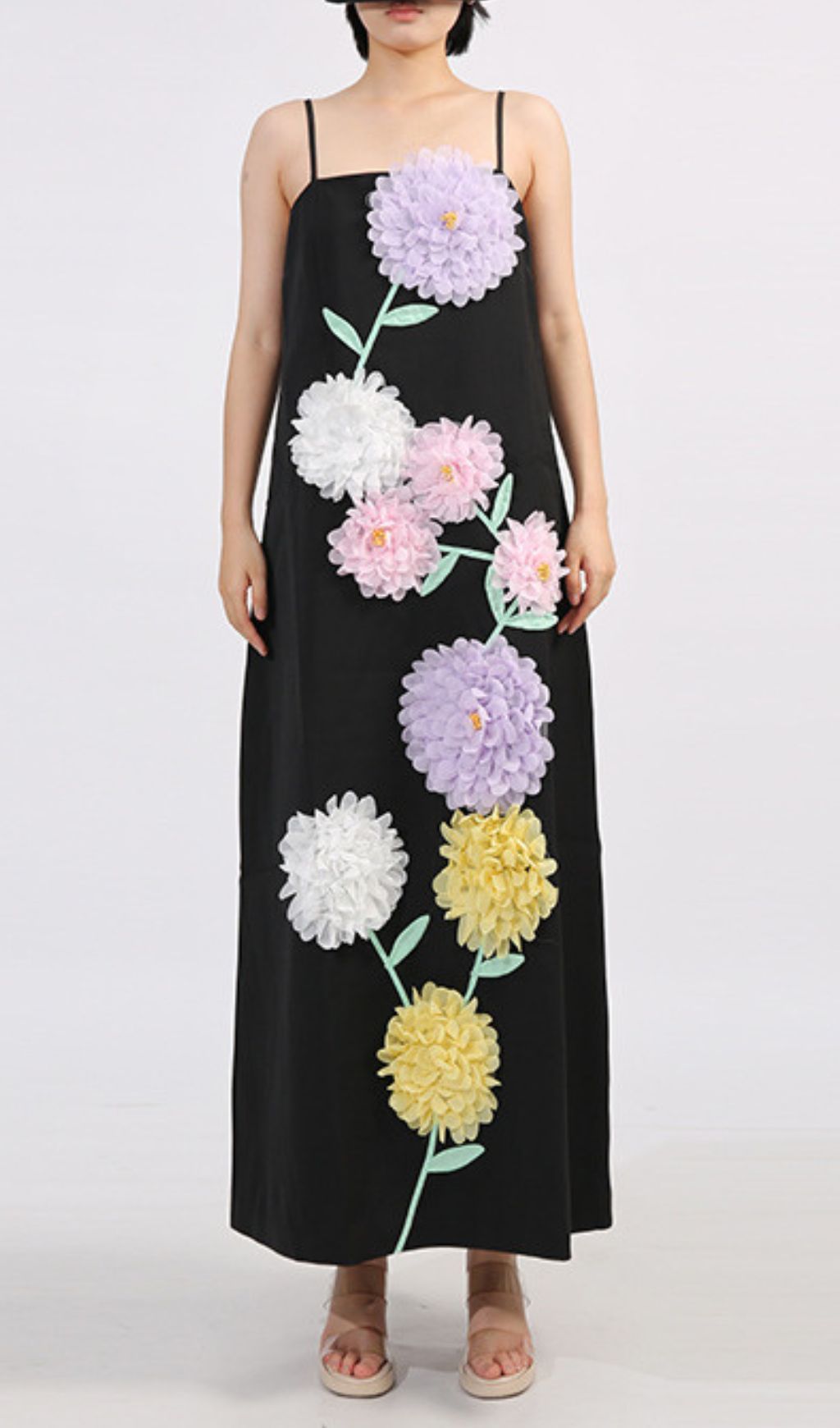 Flower Embellished Maxi Dress