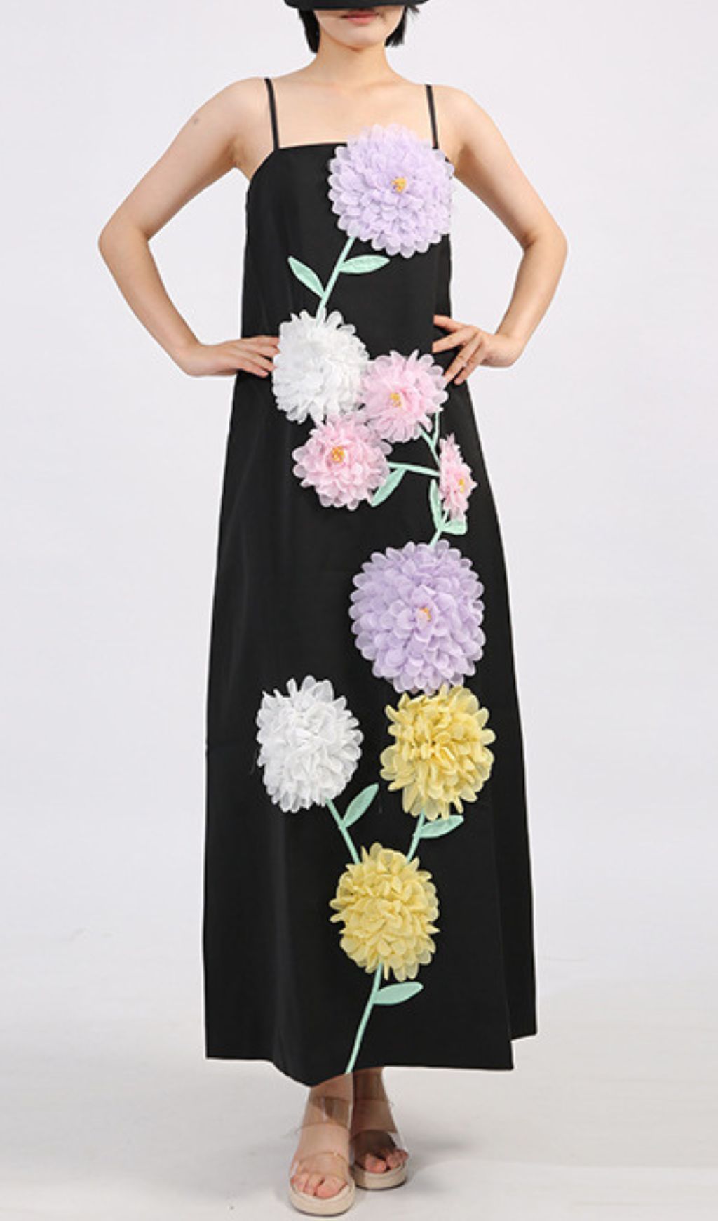 Flower Embellished Maxi Dress — image 2