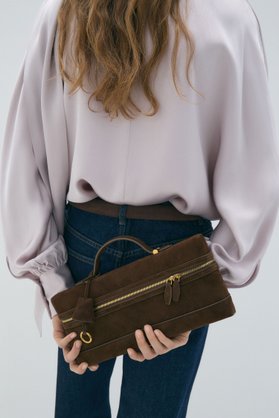 Sheep suede clutch — image 1