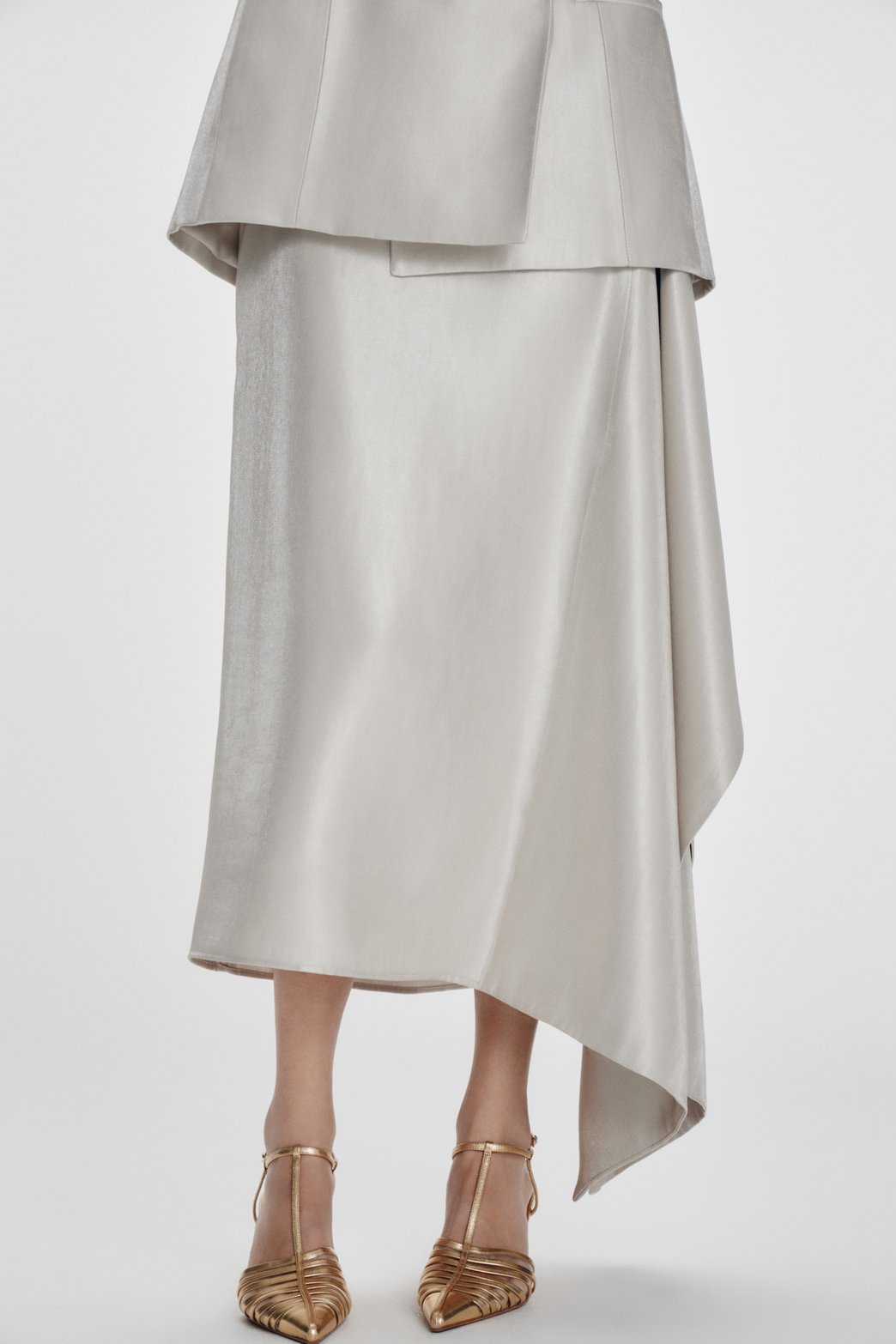 Sheepskin leather heeled sandals — image 1